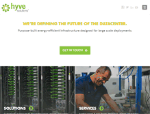 Tablet Screenshot of hyvesolutions.com